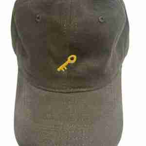 Gold Key Hat 2109 - Embroidered Adjustable Cap with Metallic Thread
