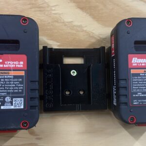 Printomic™ Latching Triple Battery Mounts/Hangers/Holders/Brackets for use with Bauer™ 20V Batteries