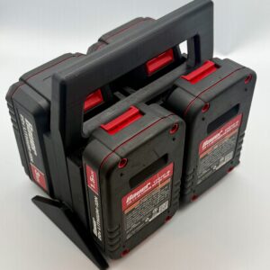 For Bauer 20v Batteries - 4 Slot Battery Caddy Carrying Case Battery Holder by Printomic™
